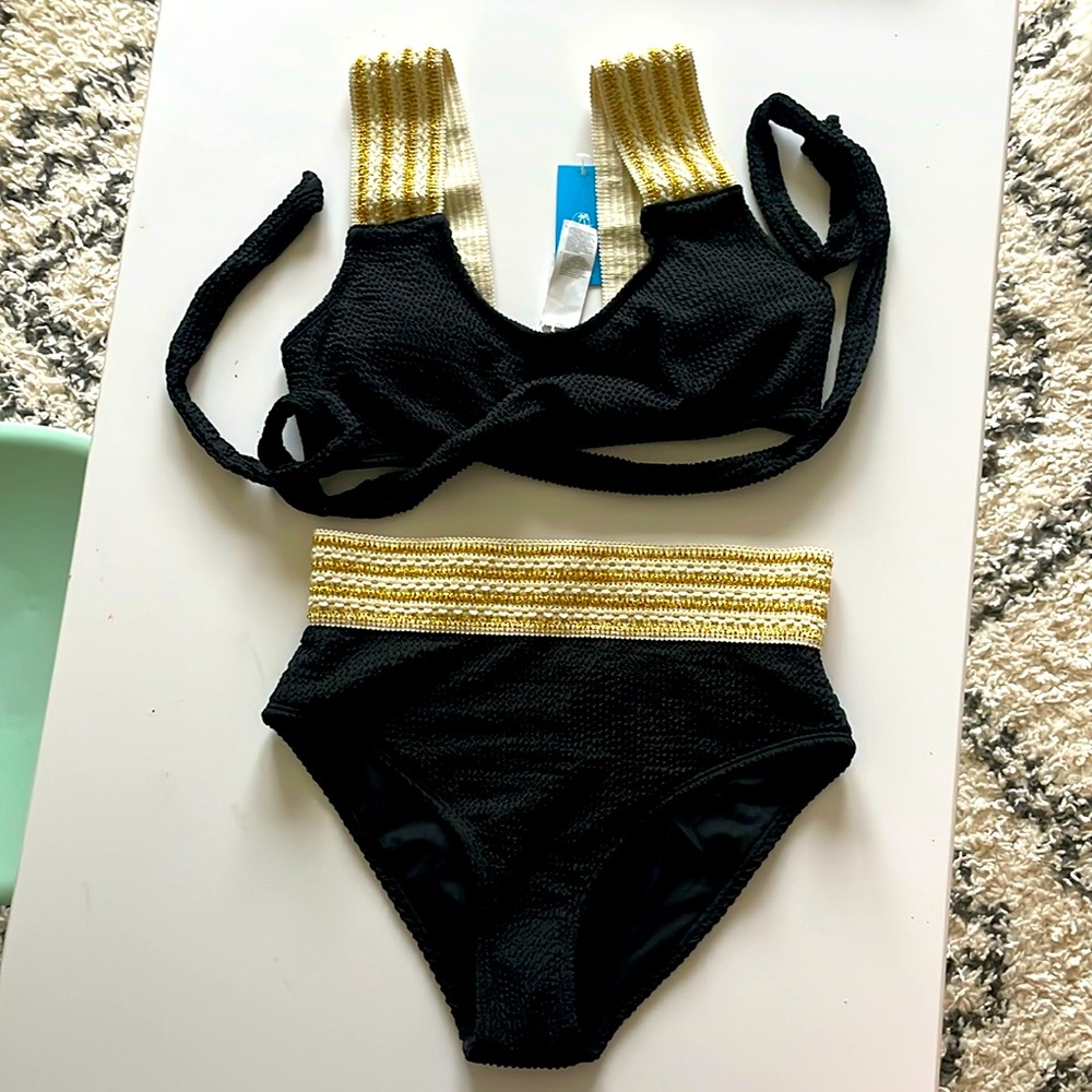 Cupshe Black Two Piece NWT Medium
